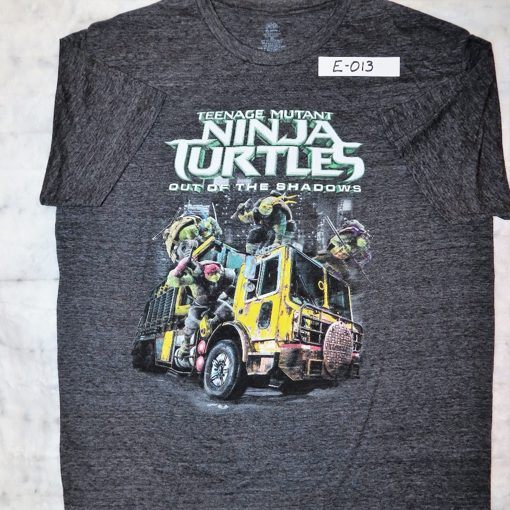 TEENAGE NINJA TURTLES - MEN T-SHIRT - GRAY - SZ XL
